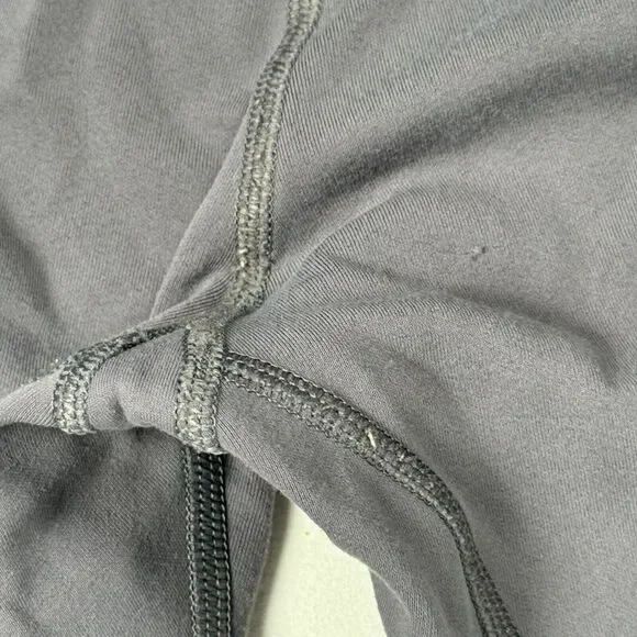 Athleta Relay Capri Pants Gray Size XS High Rise Pockets Workout - Picture 10 of 10